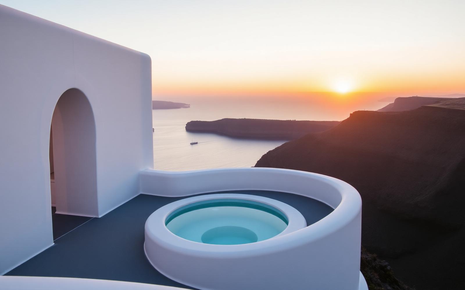 Sunset Above the Aegean — poster